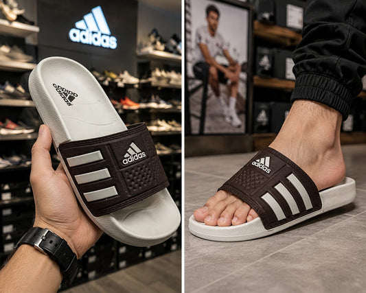 Adidas Style Comfort Slippers – Men's Soft Footbed Casual Slides