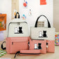 Cute Cat 5-in-1 School Bag Set for Girls