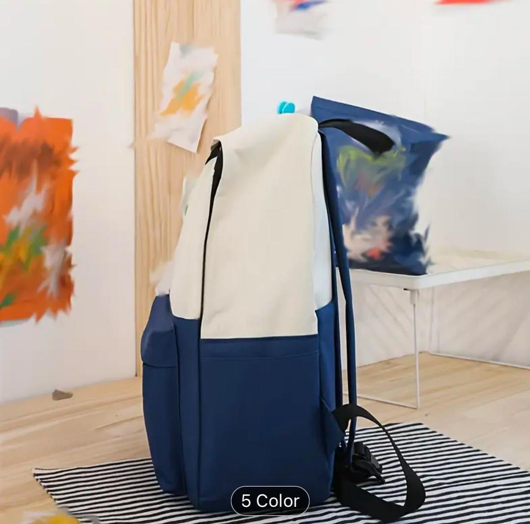 Cute Cat 5-in-1 School Bag Set for Girls