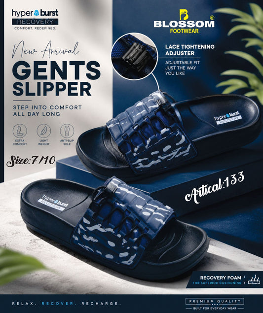 FlexLock Adjustable Slides for Men – Soft Cushioned Anti-Slip Comfort Slippers